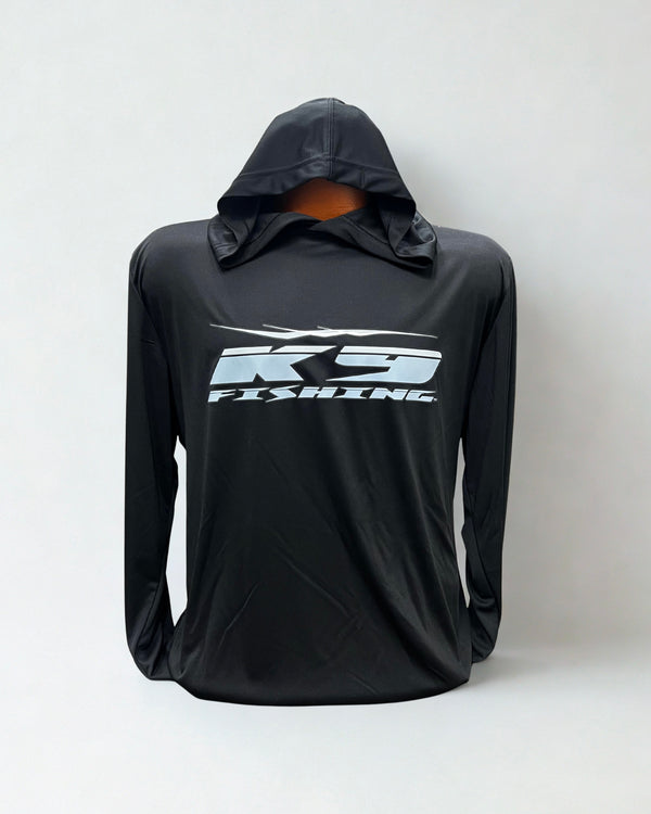 Black Long Sleeve Hooded UV Sun Shirt