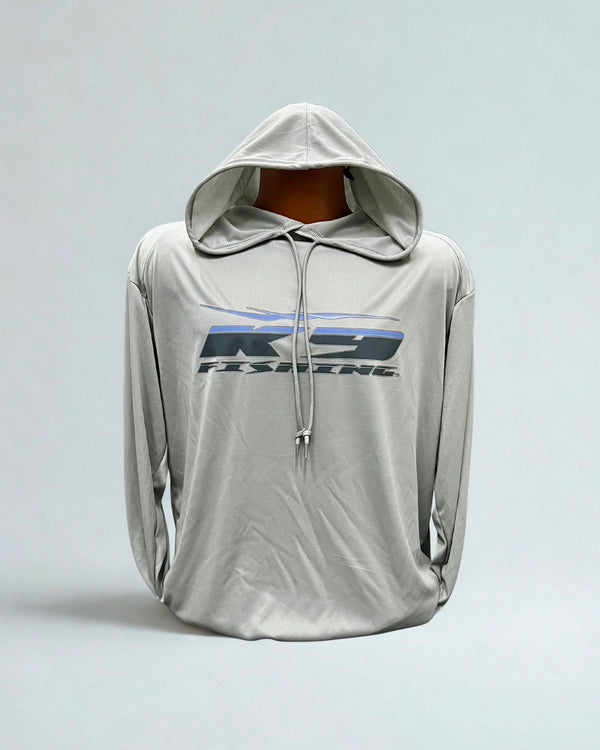 Silver Long Sleeve Hooded UV Sun Shirt