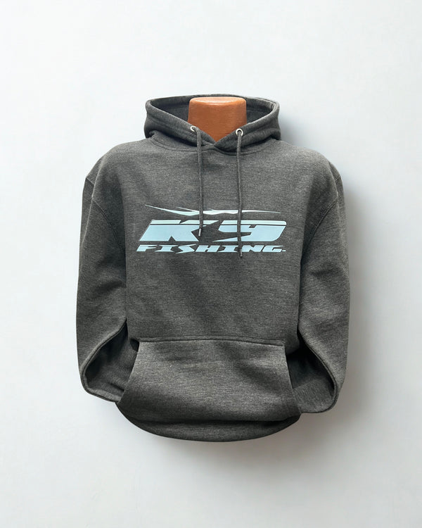 Premium K9 Fishing Pullover Hoodie - Charcoal Heather