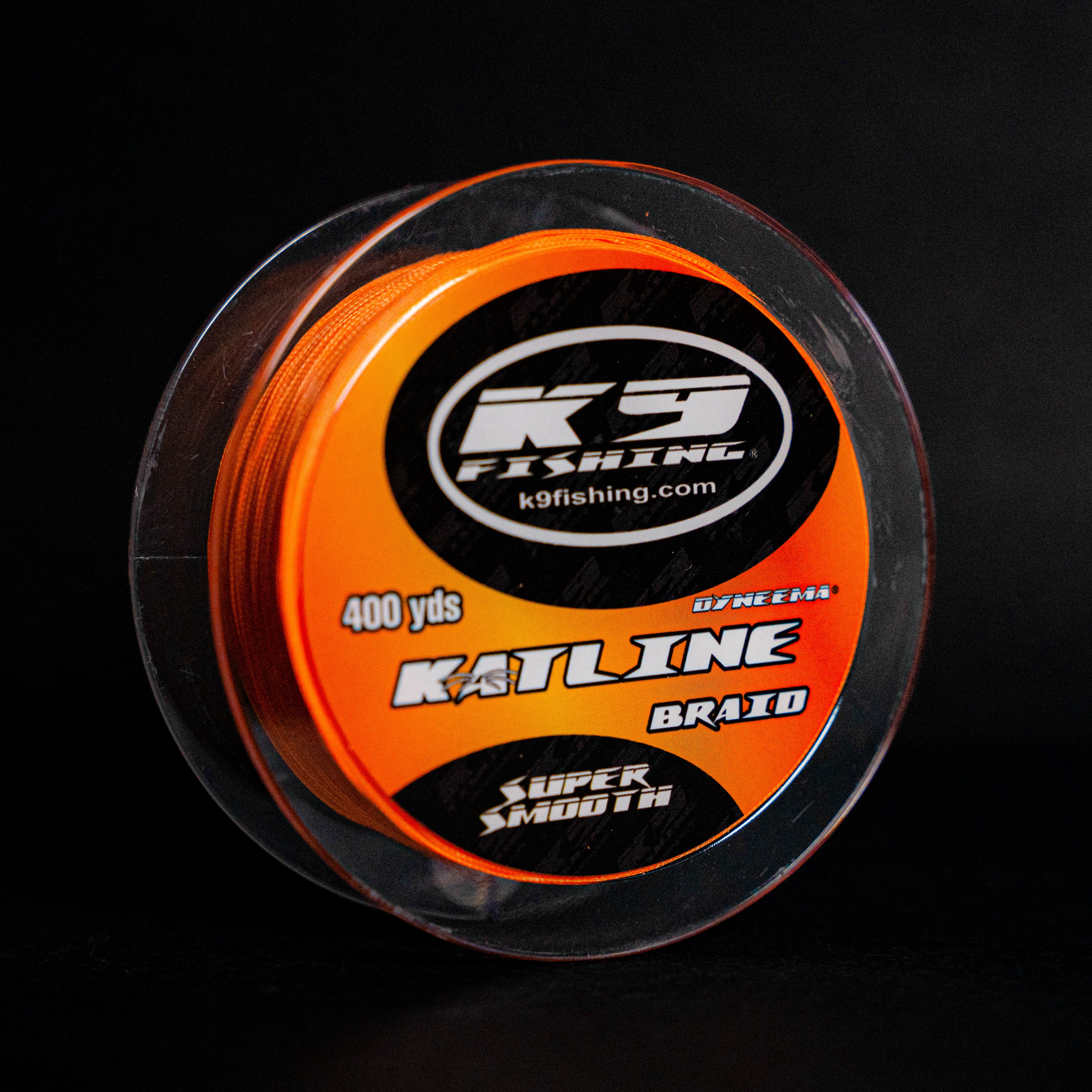 heavy duty braided fishing line K9 Fishing Slime Green 8 Strand Katline Braid 400yd
