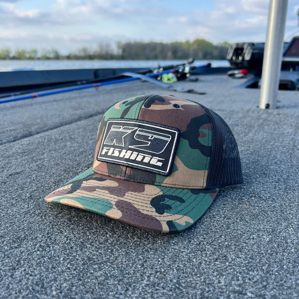 K9 Fishing Camo YP Trucker Patch Hat