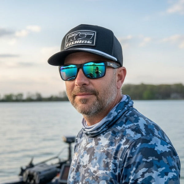 K9 Fishing Black Rope Hat w/ Black Patch
